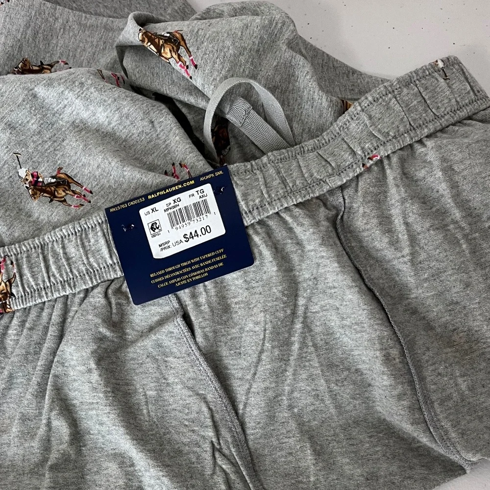 Polo Ralph Lauren Men’s Knit Allover Logo Jogger Pajama Pants size XL